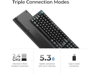 Keychron Q6 Ultra 100% 8K Red Trådløst Gamingtastatur Gamingkeyboard