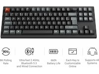 Keychron V3 Ultra 80% 8K Brown Trådløst Gamingtastatur Gamingkeyboard