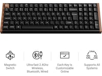 Keychron K4 HE SE Trådløst Gamingtastatur (hvid) Gamingkeyboard