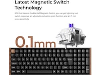 Keychron K4 HE SE Trådløst Gamingtastatur (hvid) Gamingkeyboard