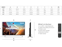 Philips 65'' PUS8001 4K Ambilight LED Smart TV (2026) 60 - 69 tommer TV