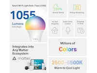 TP-Link Tapo L535E Smart lyspære 3-pack LED-pærer & elpærer