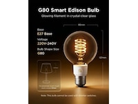 Govee E27 Smart Edison G80 Pære 500lm LED-pærer & elpærer
