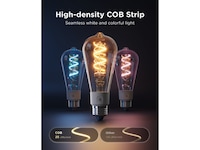 Govee Smart Edison Pære E27, RGBWW LED Lampe ST64 LED-pærer & elpærer