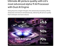 LG 83" OLED evo AI W6 4K Smart TV 2026 Over 80 tommer TV