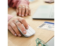 Logitech Mobi Fold trådløs mus (off white) Mus