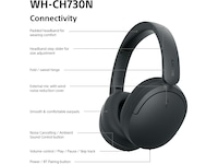 Sony WH-CH730N Trådløse Hovedtelefoner (sort) Høretelefoner