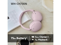 Sony WH-CH730N Trådløse Støjdæmpende Hovedtelefoner (blå) Høretelefoner