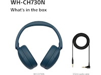 Sony WH-CH730N Trådløse Støjdæmpende Hovedtelefoner (blå) Høretelefoner