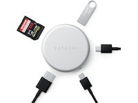Satechi OntheGo 5-i-1 Multiport Adapter (Sølv) Dockingstation og USB-hub