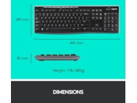 Logitech MK270 Combo Trådløs Mus & keyboards -kombinasjonspakker