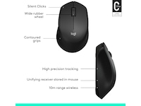 Logitech M330 Silent Plus trådløs Computermus (sort) Mus