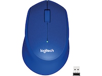 Logitech M330 Silent Plus Trådløs Blå Mus
