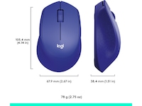Logitech M330 Silent Plus Trådløs Blå Mus