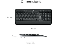 Logitech MK540 Advanced Combo Trådløs Mus & keyboards -kombinasjonspakker