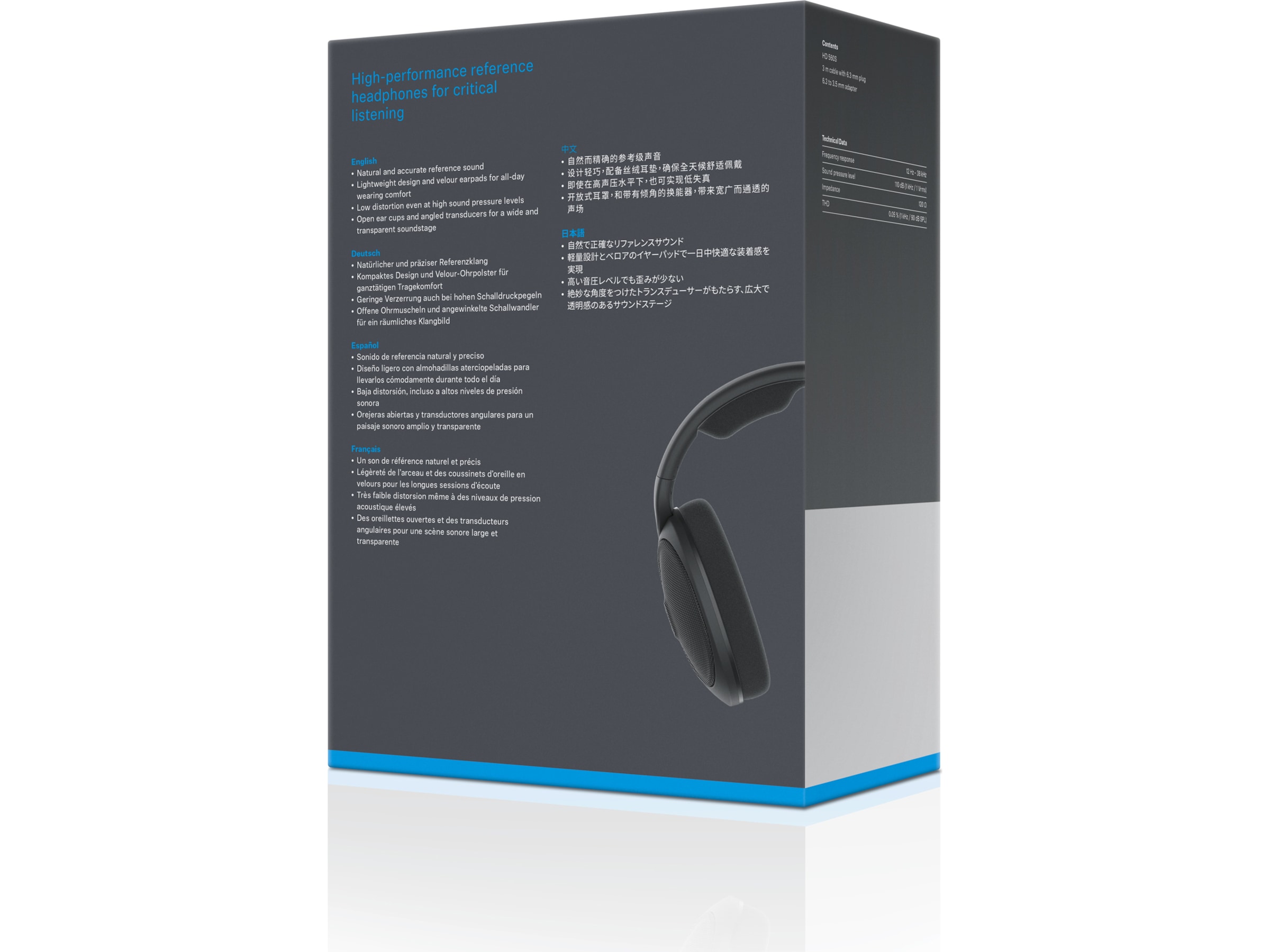 Sennheiser HD 560S høretelefoner, Over-Ear (sort) Høretelefoner