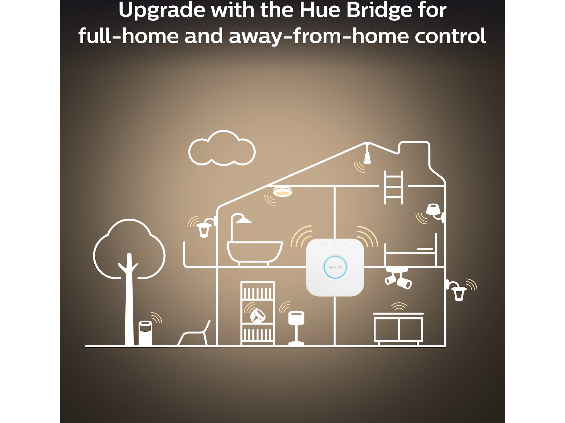 Philips Hue Enrave mellemstor loftlampe (sort) Loftlampe