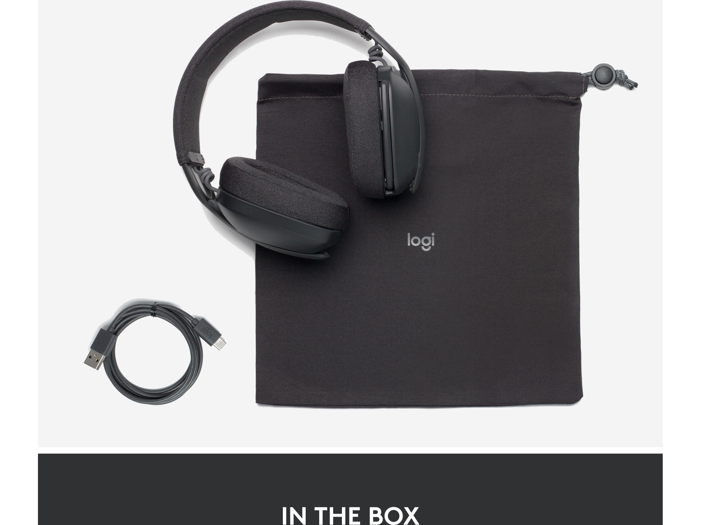 Logitech Zone Vibe 100 trådløs headset (grafitgrå) Høretelefoner