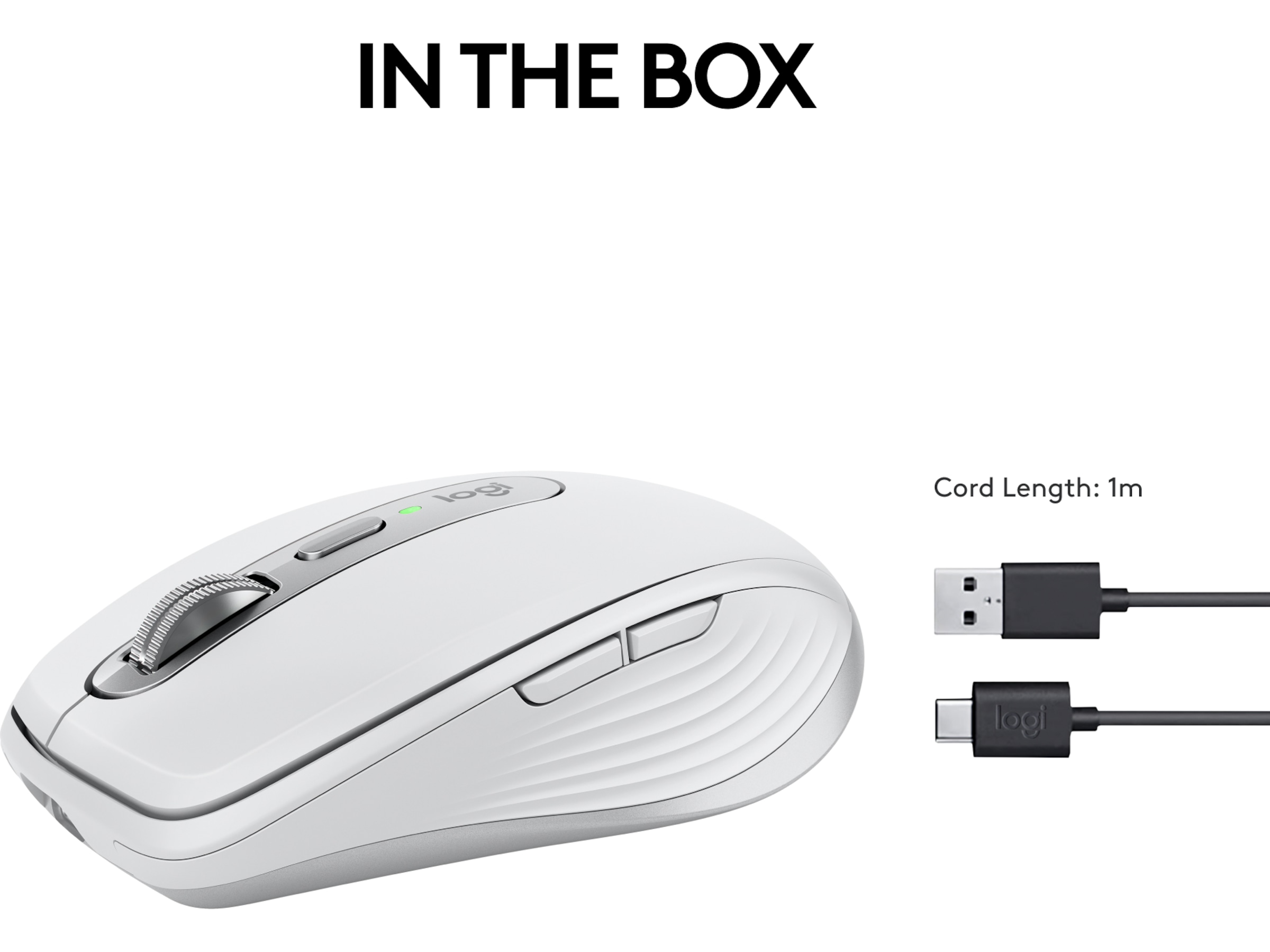 Logitech MX Anywhere 3S trådløs mus (pale grey) Mus