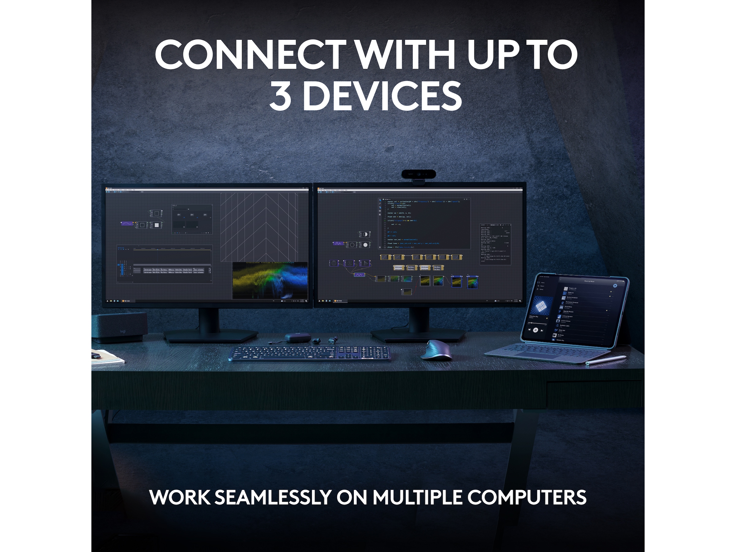 Logitech MX Keys S trådløst tastatur (pale grey) Keyboards