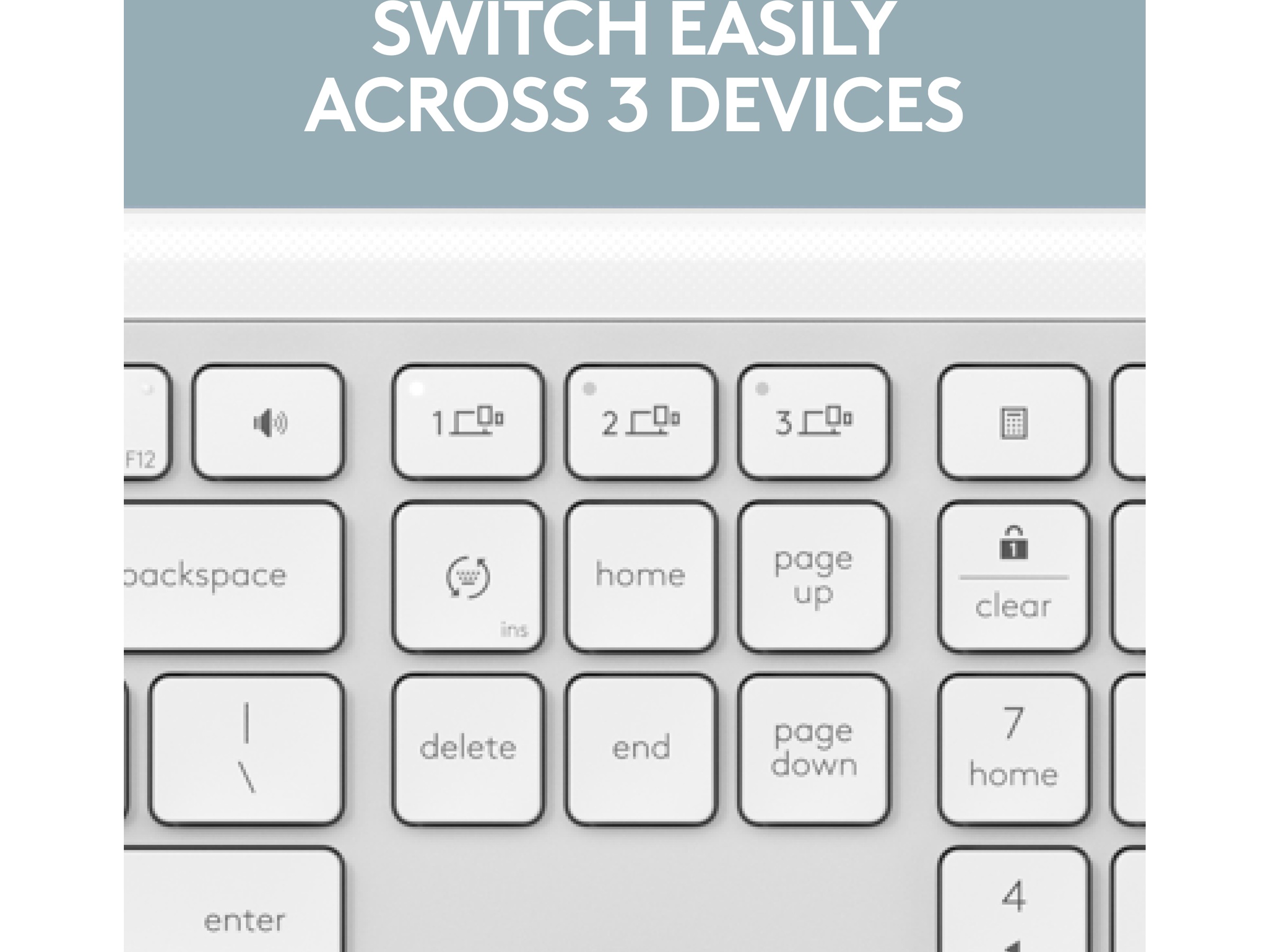 Logitech Signature Slim Combo MK950 (off-white) Mus & keyboards -kombinasjonspakker