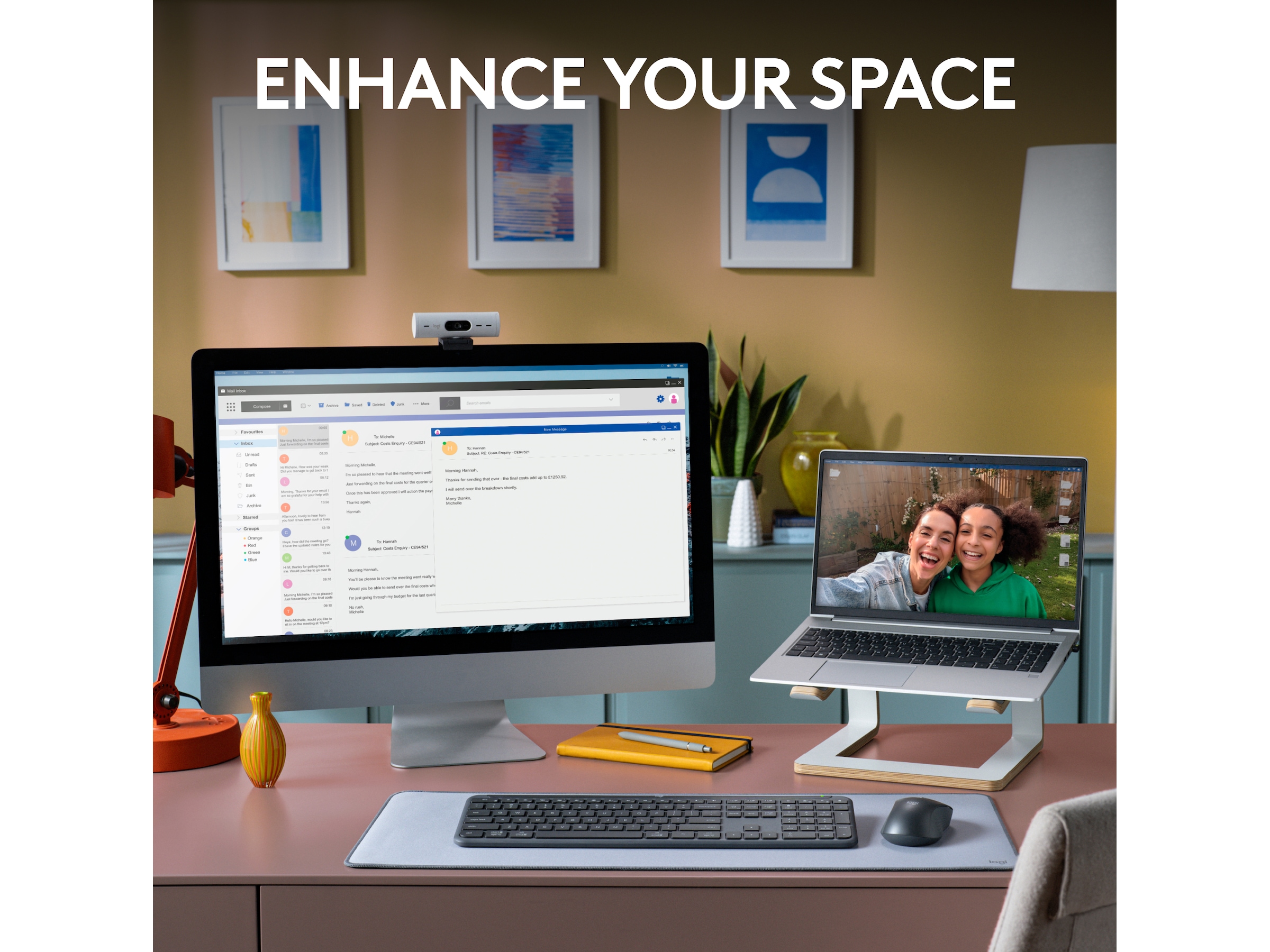Logitech Signature Slim Combo MK950 (graphite) Mus & keyboards -kombinasjonspakker