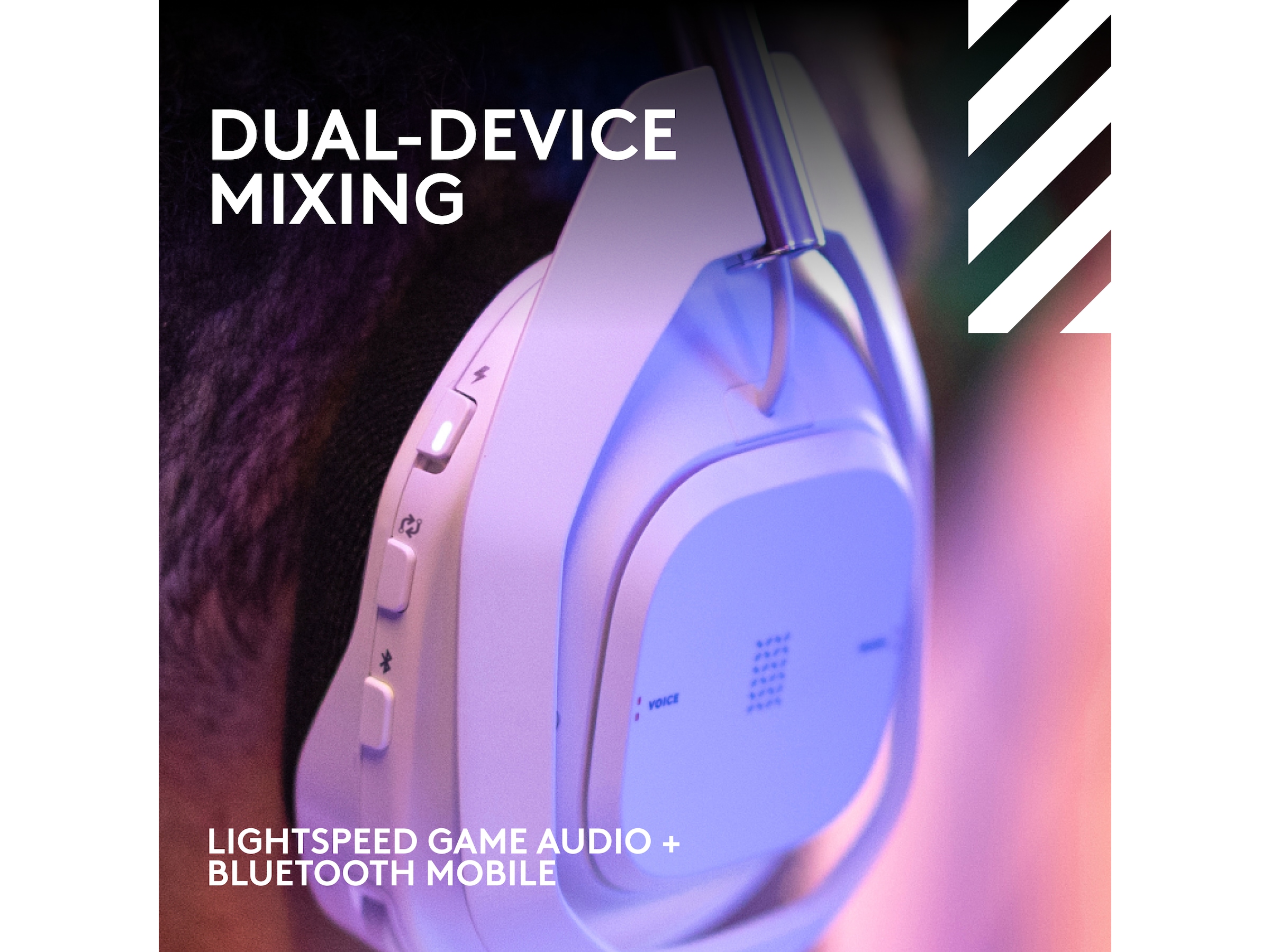 Astro A50 X LIGHTSPEED Trådløst Gaming headset + basestation (hvid) Gamingheadset