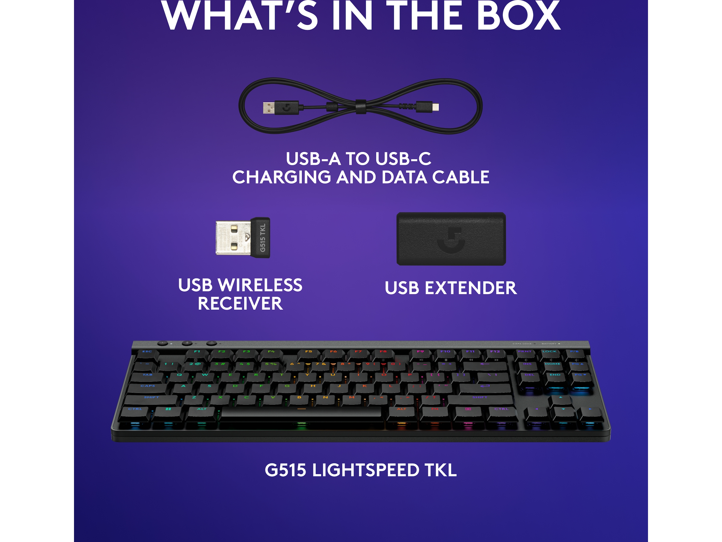 Logitech G G515 Lightspeed Gaming Keyboard (sort) Gamingkeyboard