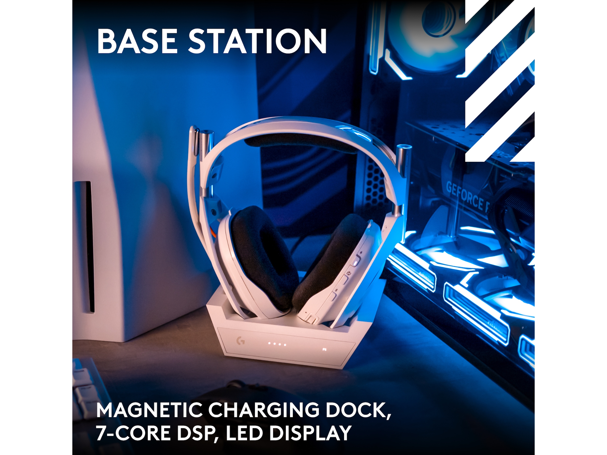 Logitech Astro A50 Lightspeed Trådløst Gamingheadset (hvid) Gamingheadset