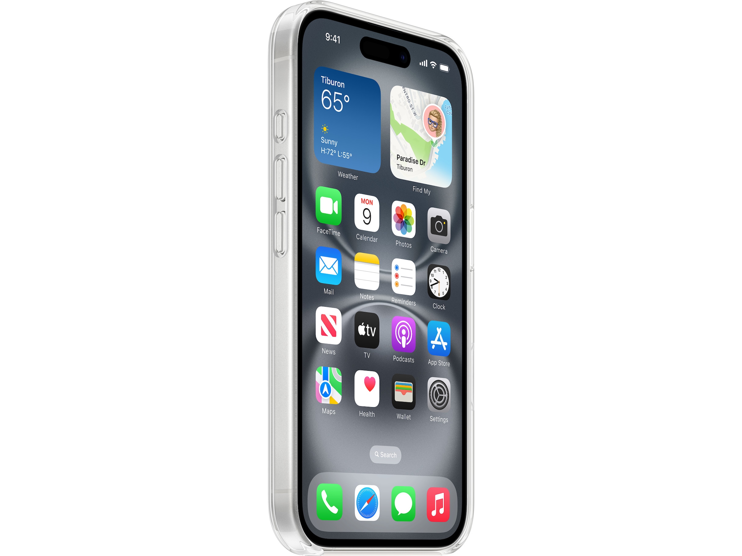 Apple iPhone 16 Gennemsigtigt Cover (gennemsigtig) Mobilcover