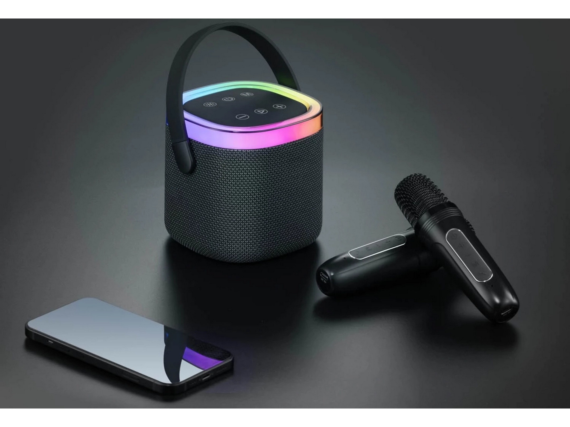 Andersson KEM-D3000 Bærbar karaoke højttaler med 2 mikrofoner Trådløs / Bluetooth højttaler