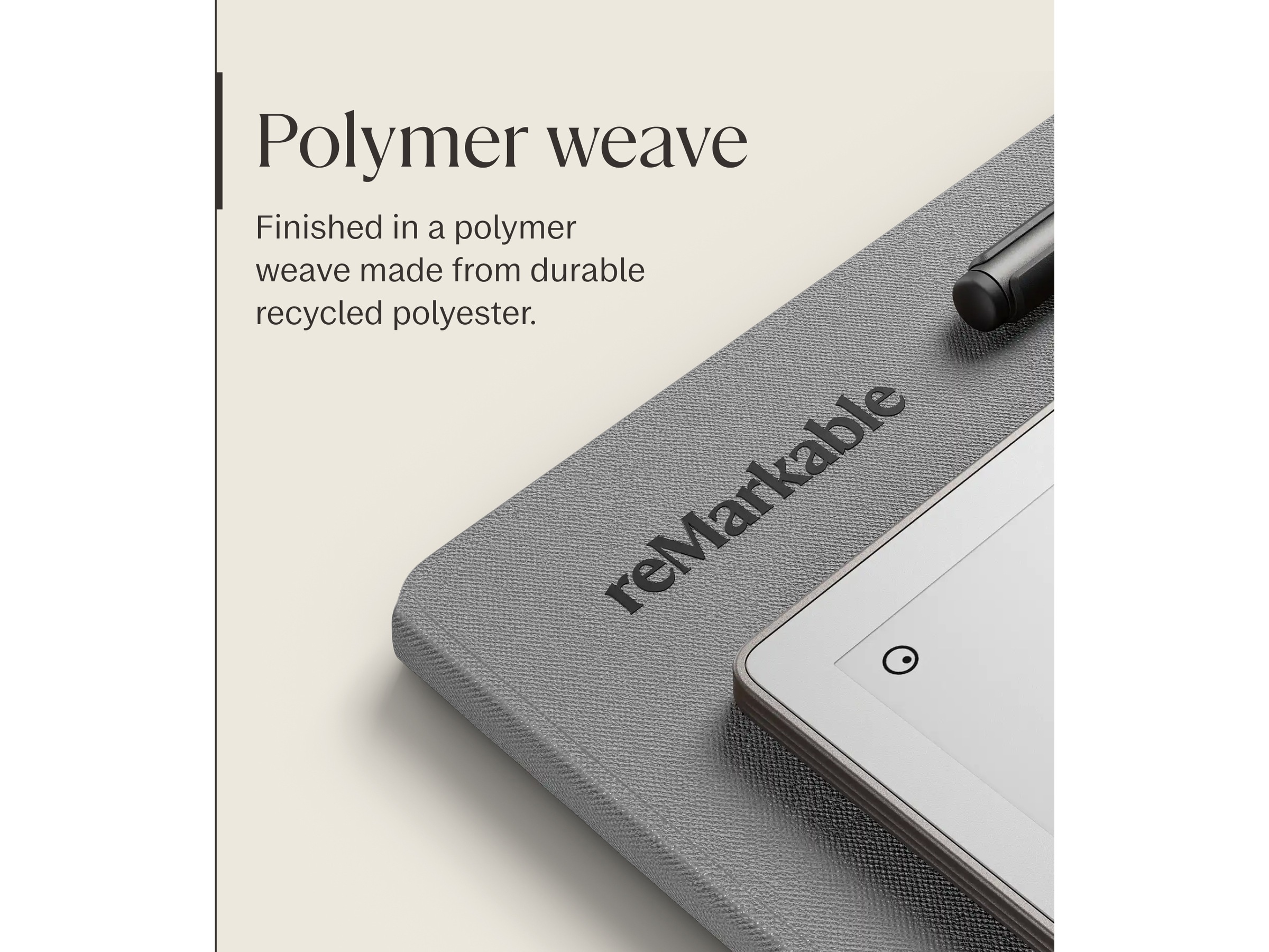 reMarkable Paper Pro Book Folio (grå) Tilbehør til digitale paper