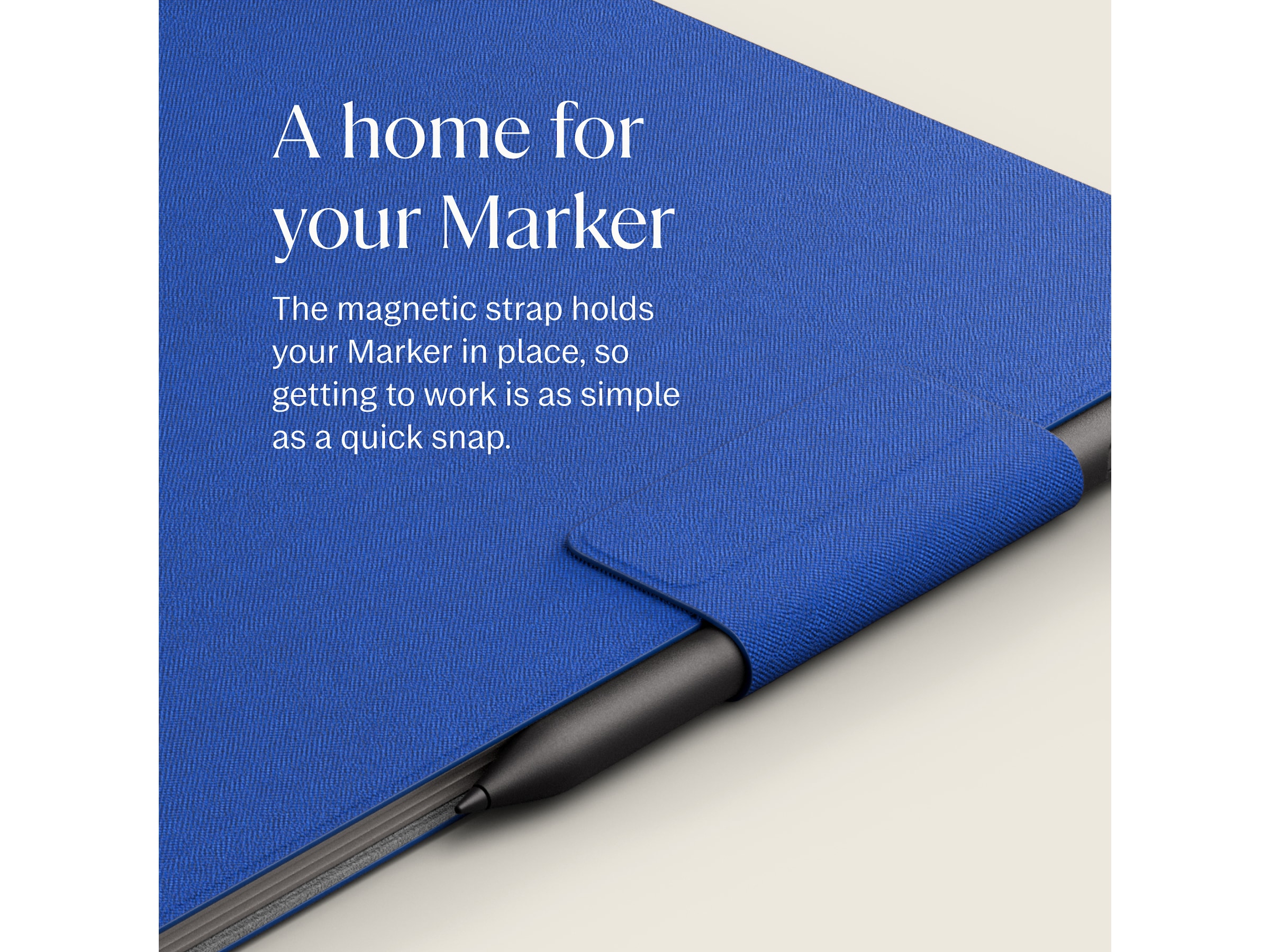 reMarkable Paper Pro Book Folio (kobolt) Tilbehør til digitale paper