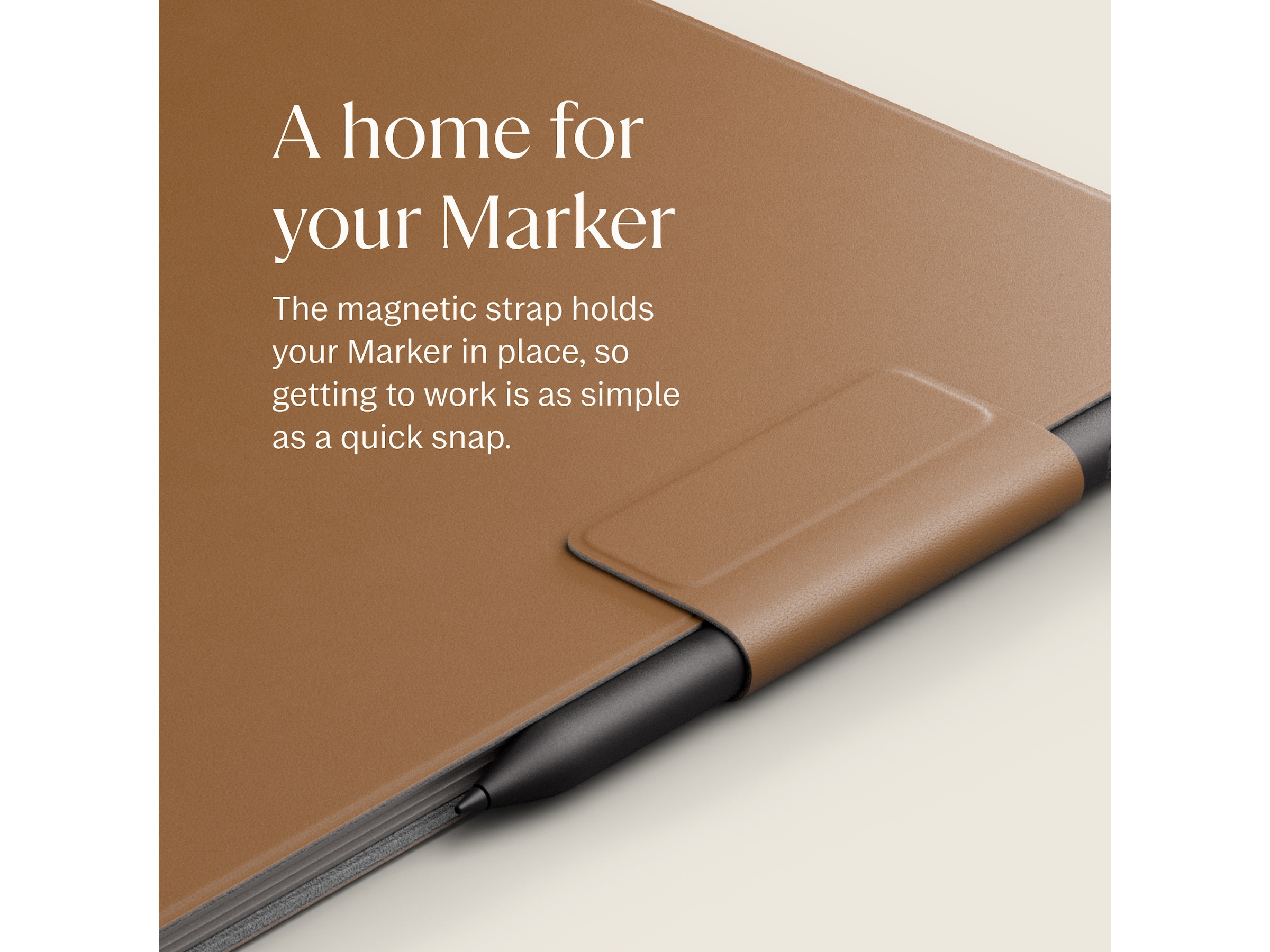 reMarkable Paper Pro Book Folio (brun) Tilbehør til digitale paper