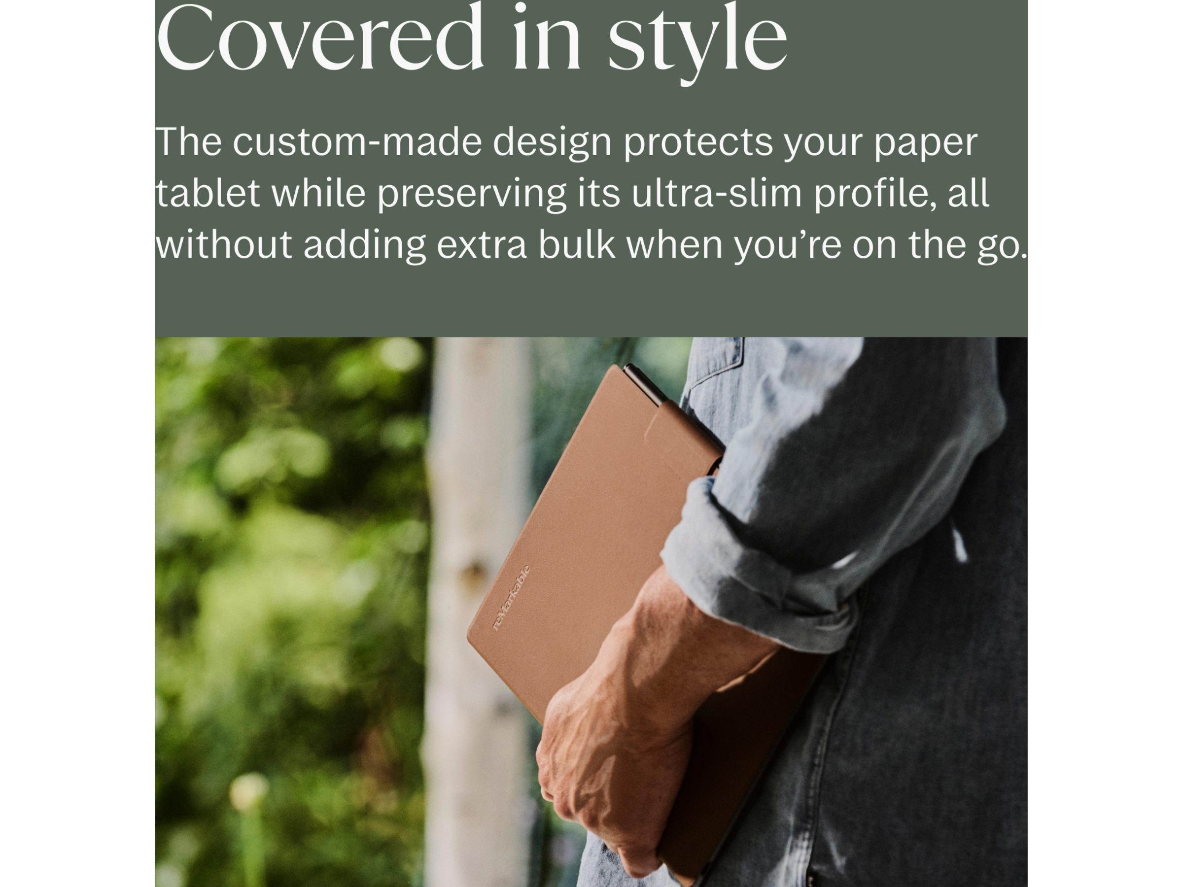 reMarkable Paper Pro Book Folio (sort) Tilbehør til digitale paper