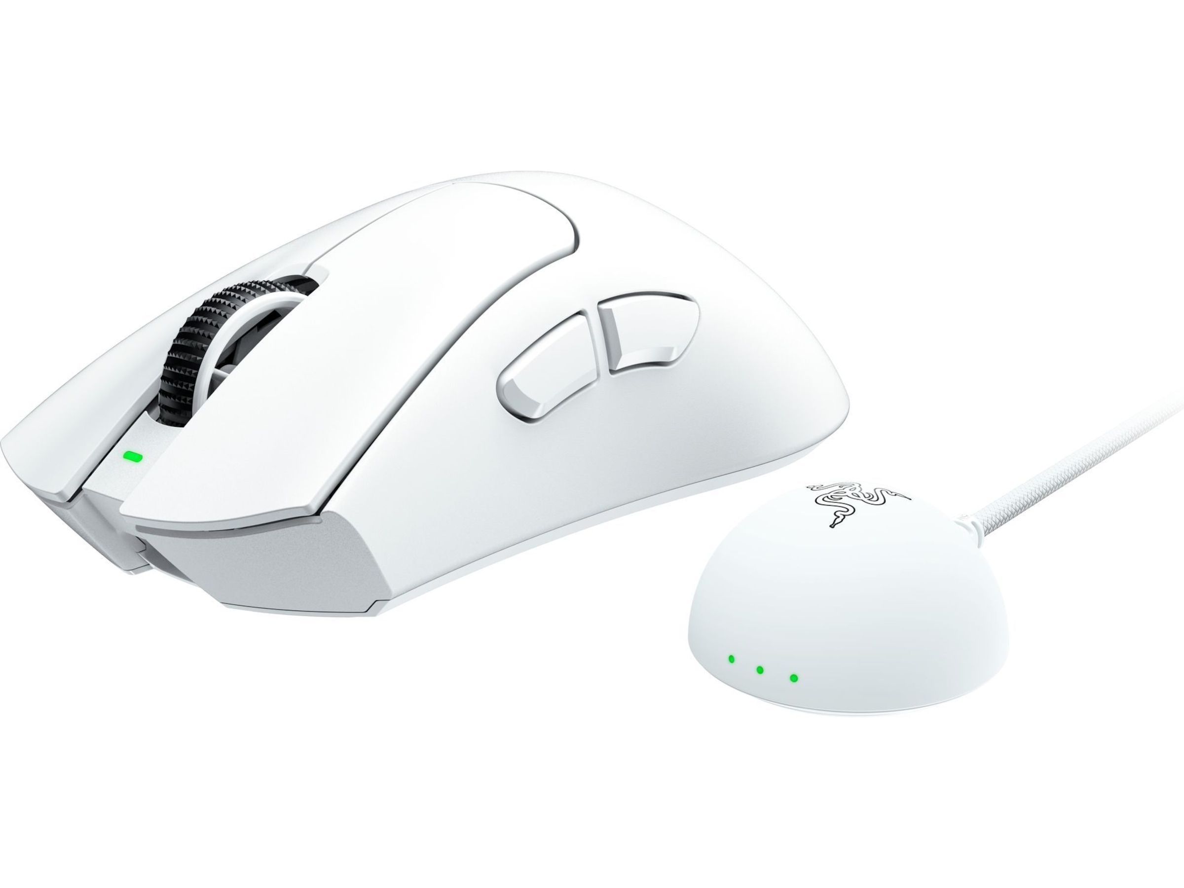 Razer DeathAdder V4 Pro trådløs gamingmus (hvid) Gamingmus