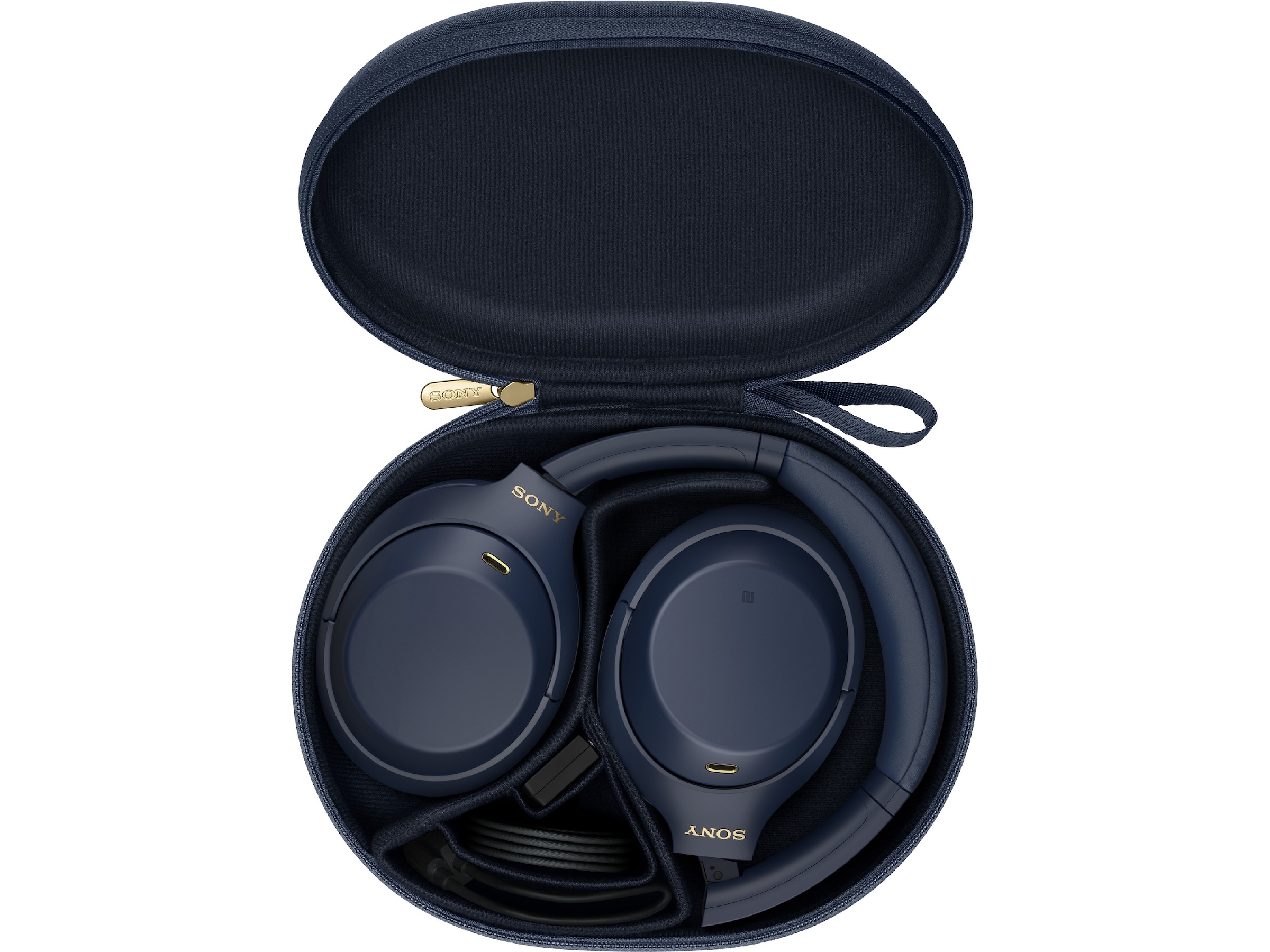 Sony WH-1000XM4 Trådløse høretelefoner, Over-Ear (blå) Høretelefoner