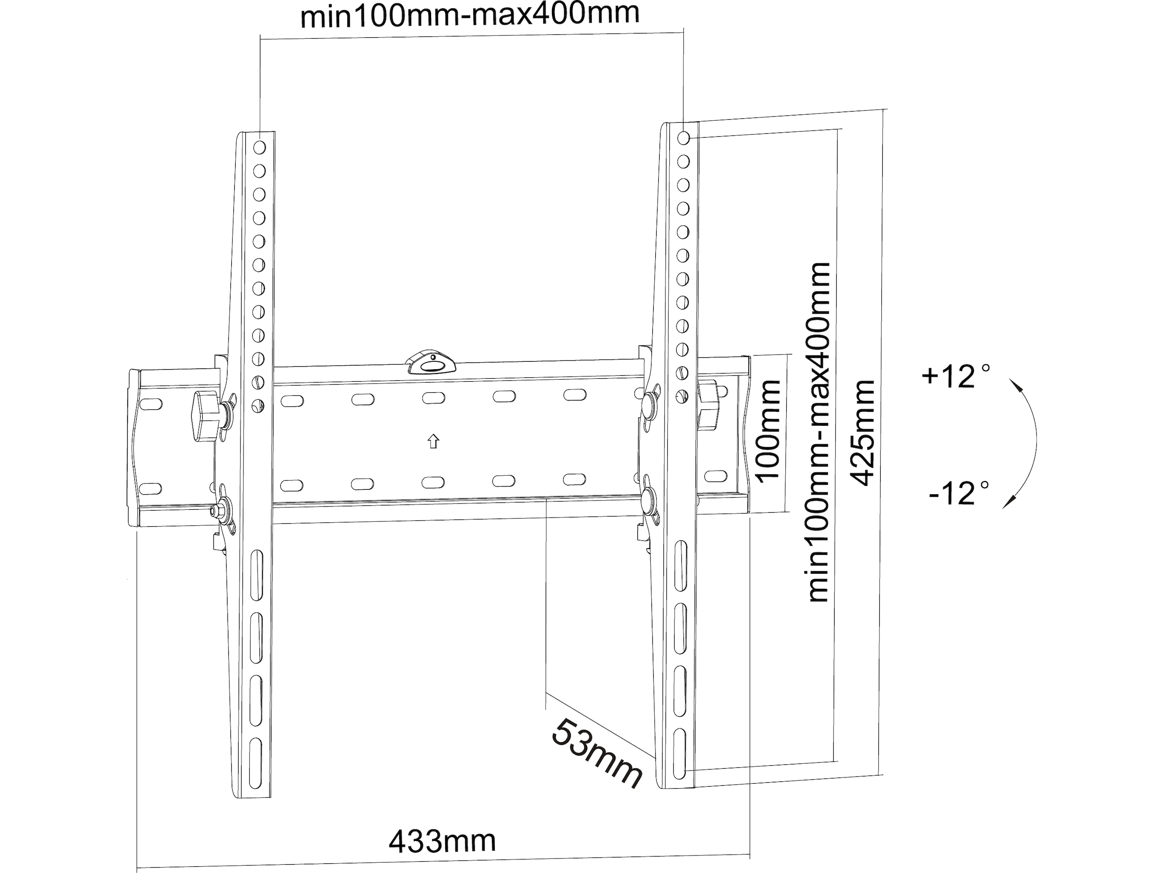 Andersson WMT 2.0 vægophæng TV tilt 32-55" TV-ophæng & stativ