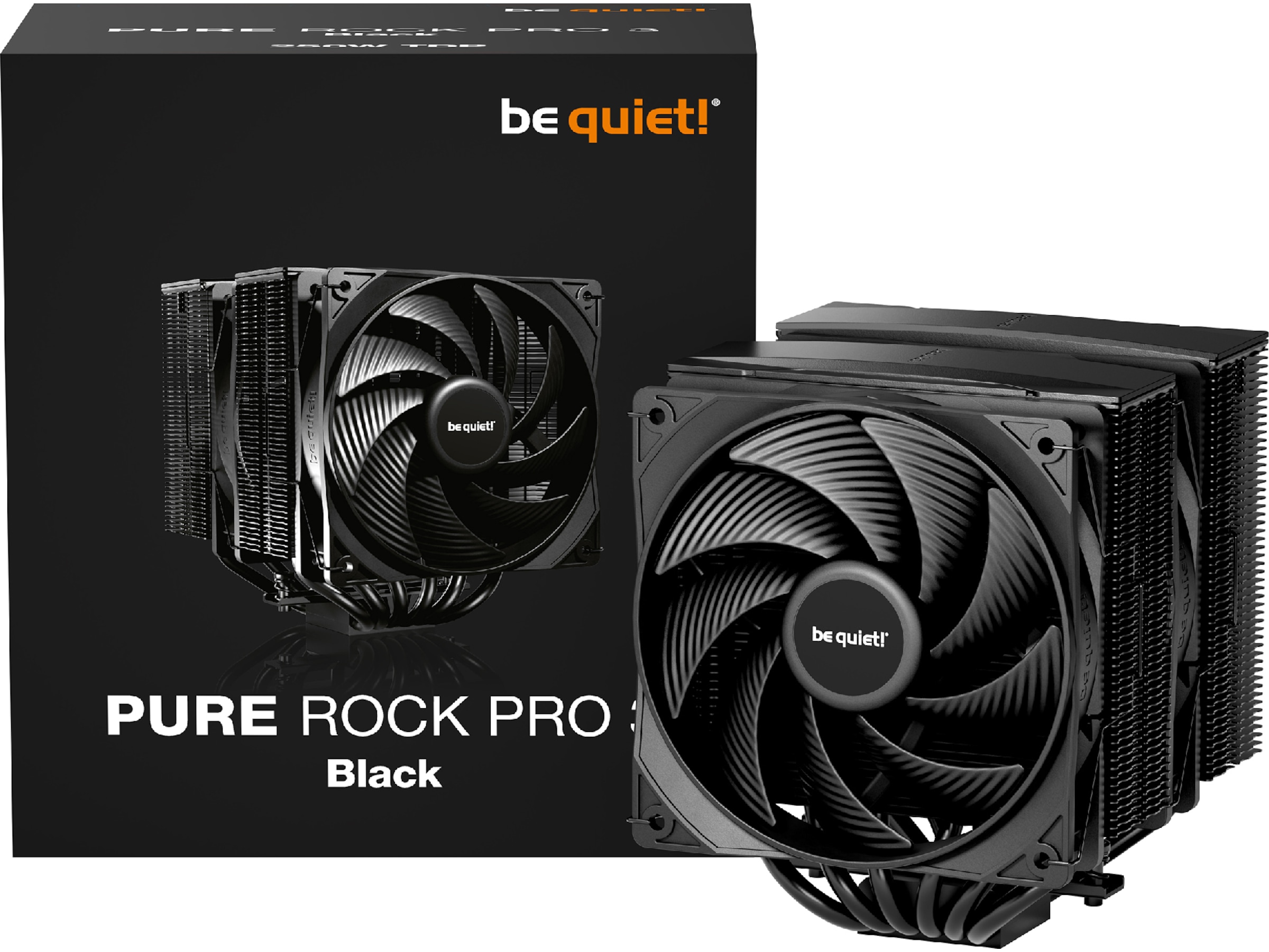 be quiet! Pure Rock Pro 3 Black CPU Køler CPU - Luftkøling