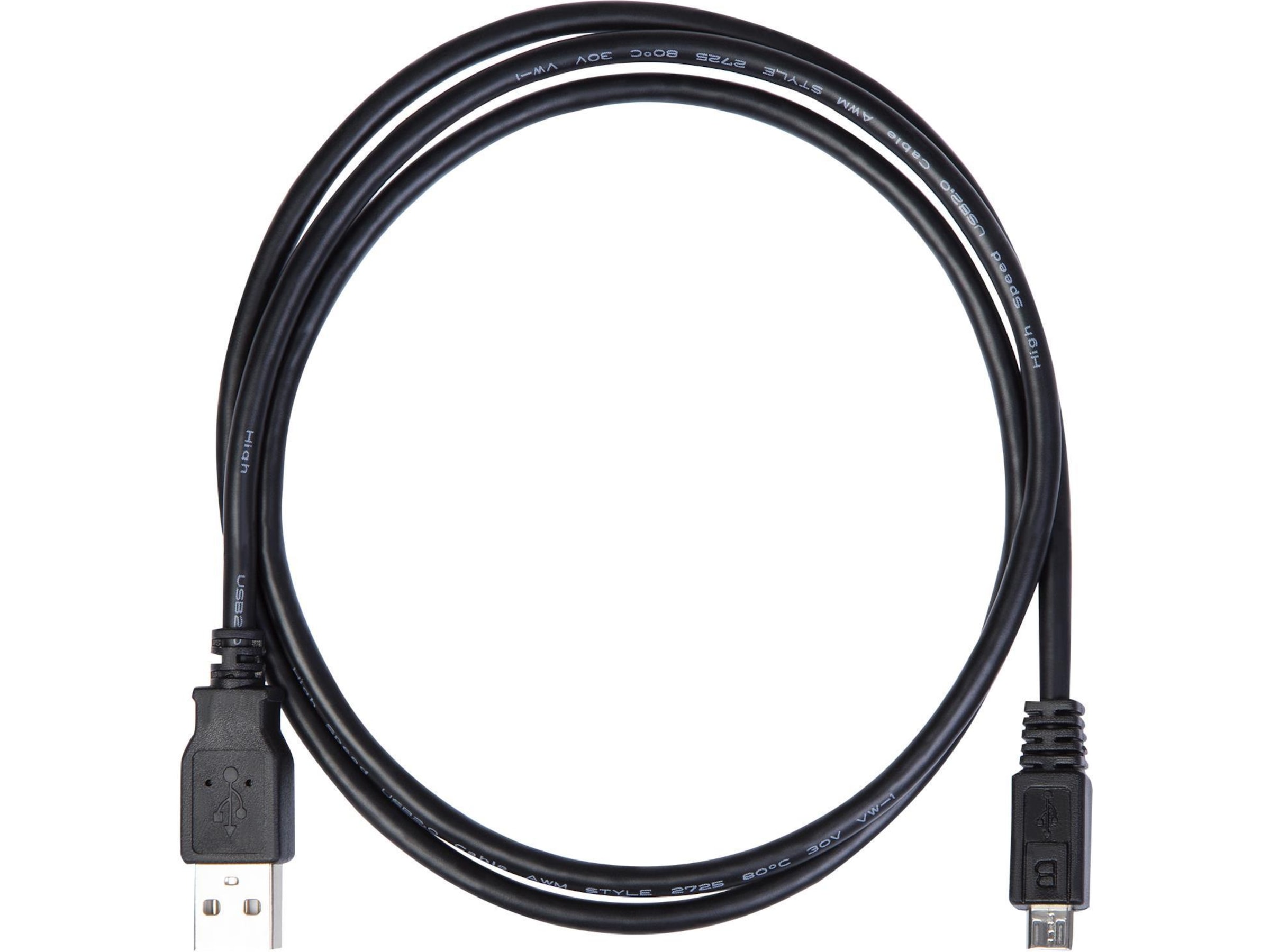USB-A til USB Micro-B kabel 1m (sort) USB-kabler