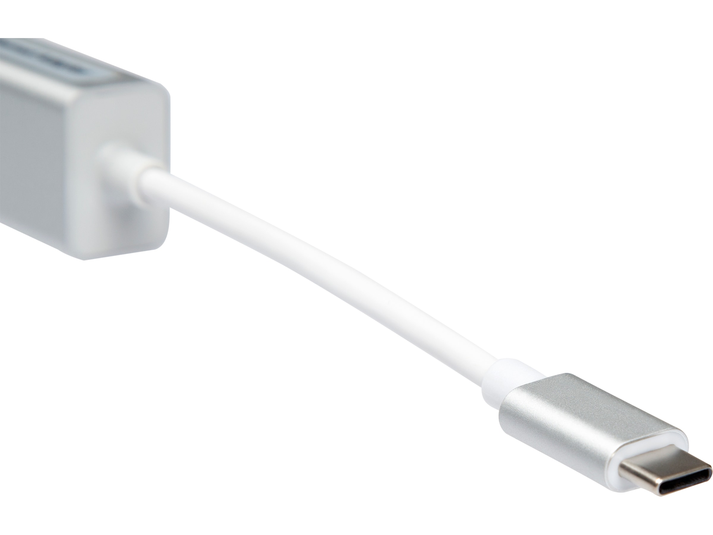 USB-C til 3xUSB-A Adapter 0,3m (hvid) USB-kabler