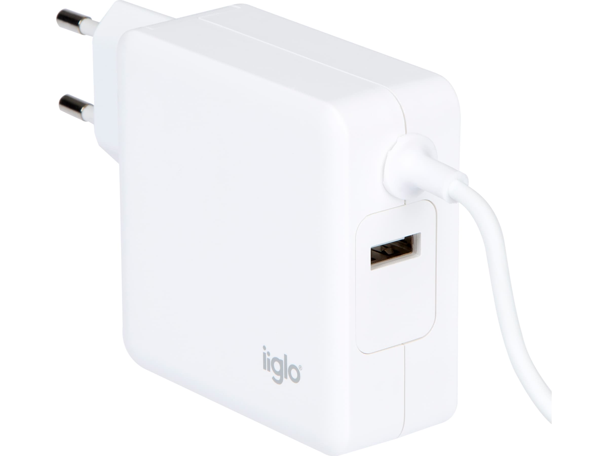 iiglo universal oplader til PC, telefon og tablet, USB-C 65W Batteri og lader