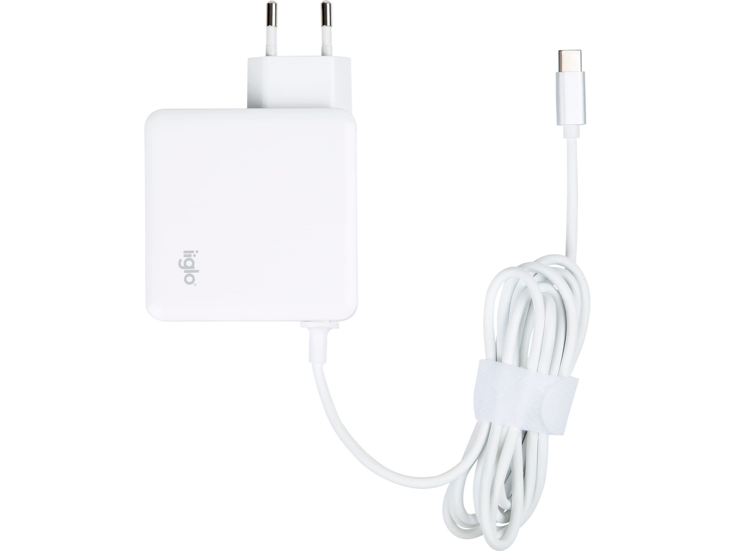 iiglo universal oplader til PC, telefon og tablet, USB-C 65W Batteri og lader