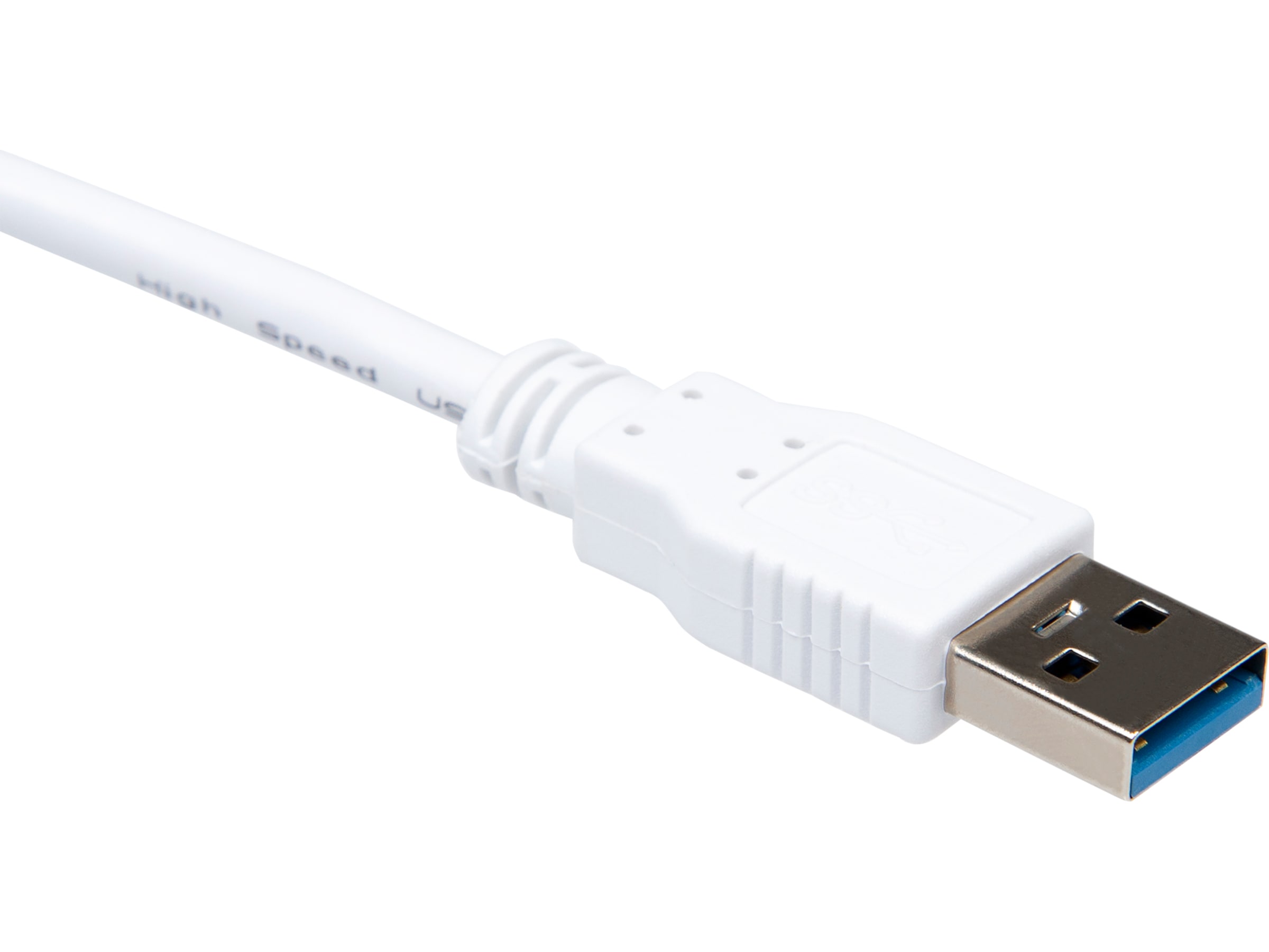 USB-A til USB-C kabel 2m (hvid) USB-kabler