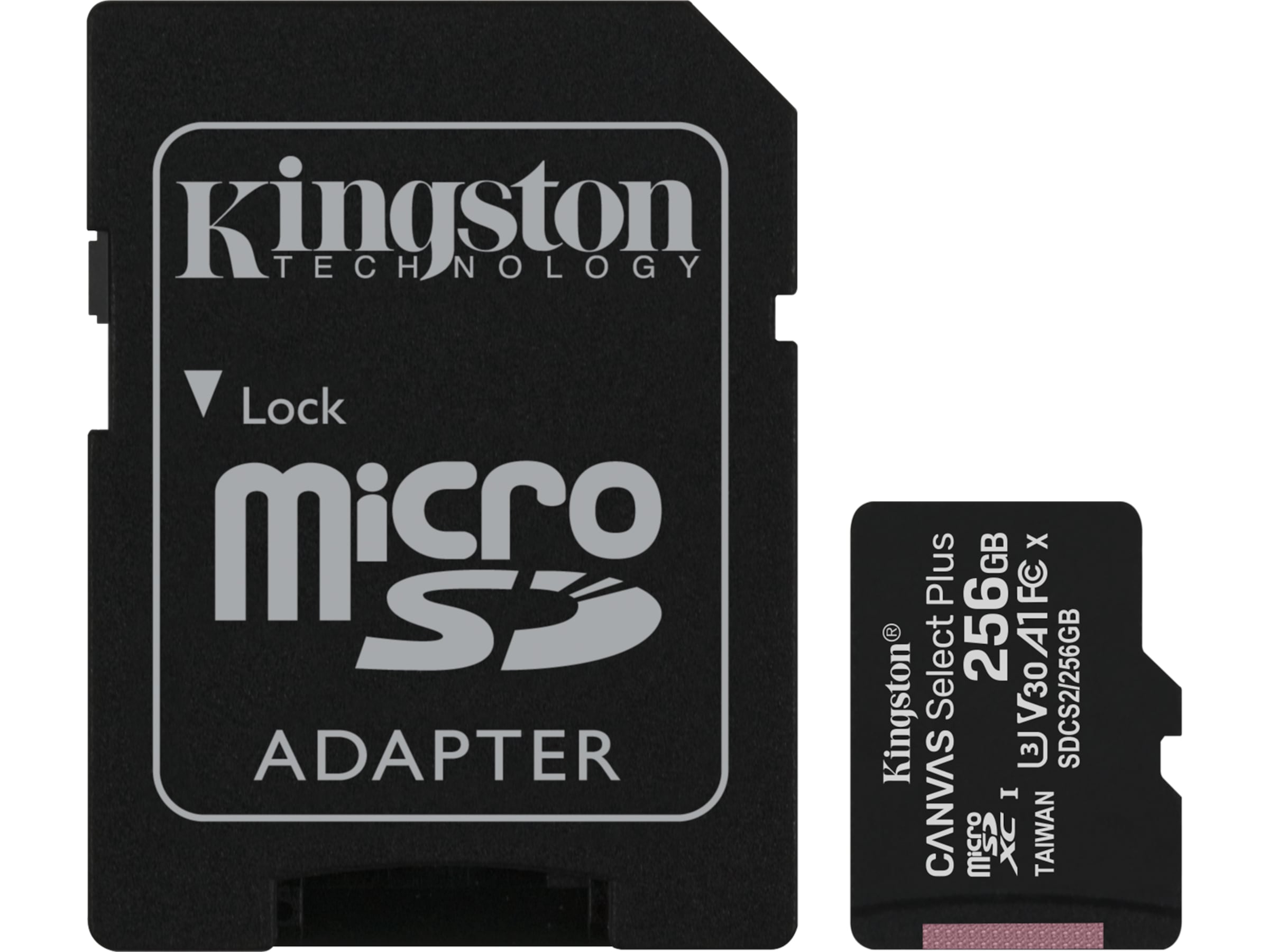 Kingston Canvas Select Plus microSD 256GB Flash-hukommelse