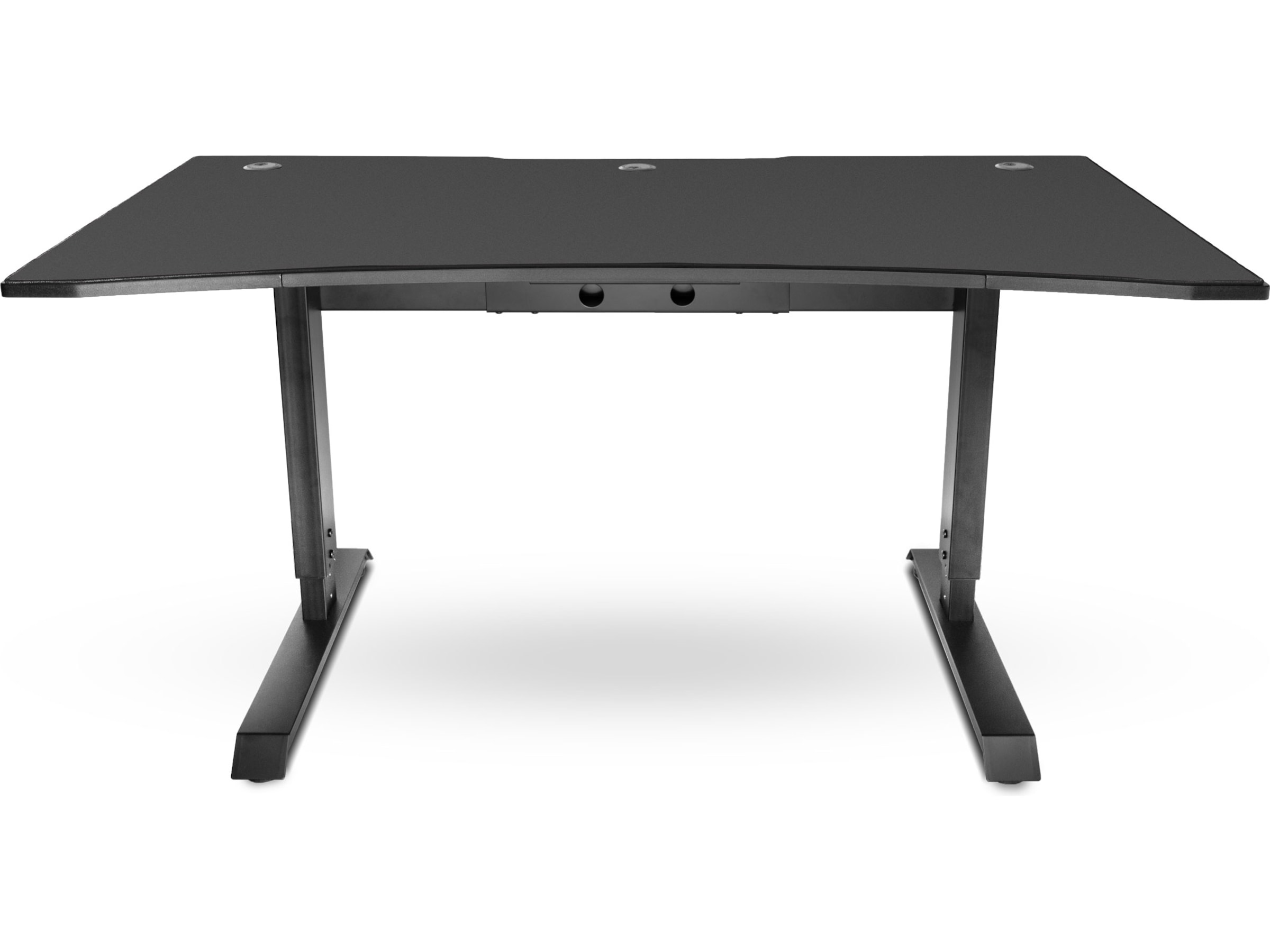 Svive Altair Gaming Desk mat sort med sorte sømme Gamingdesk