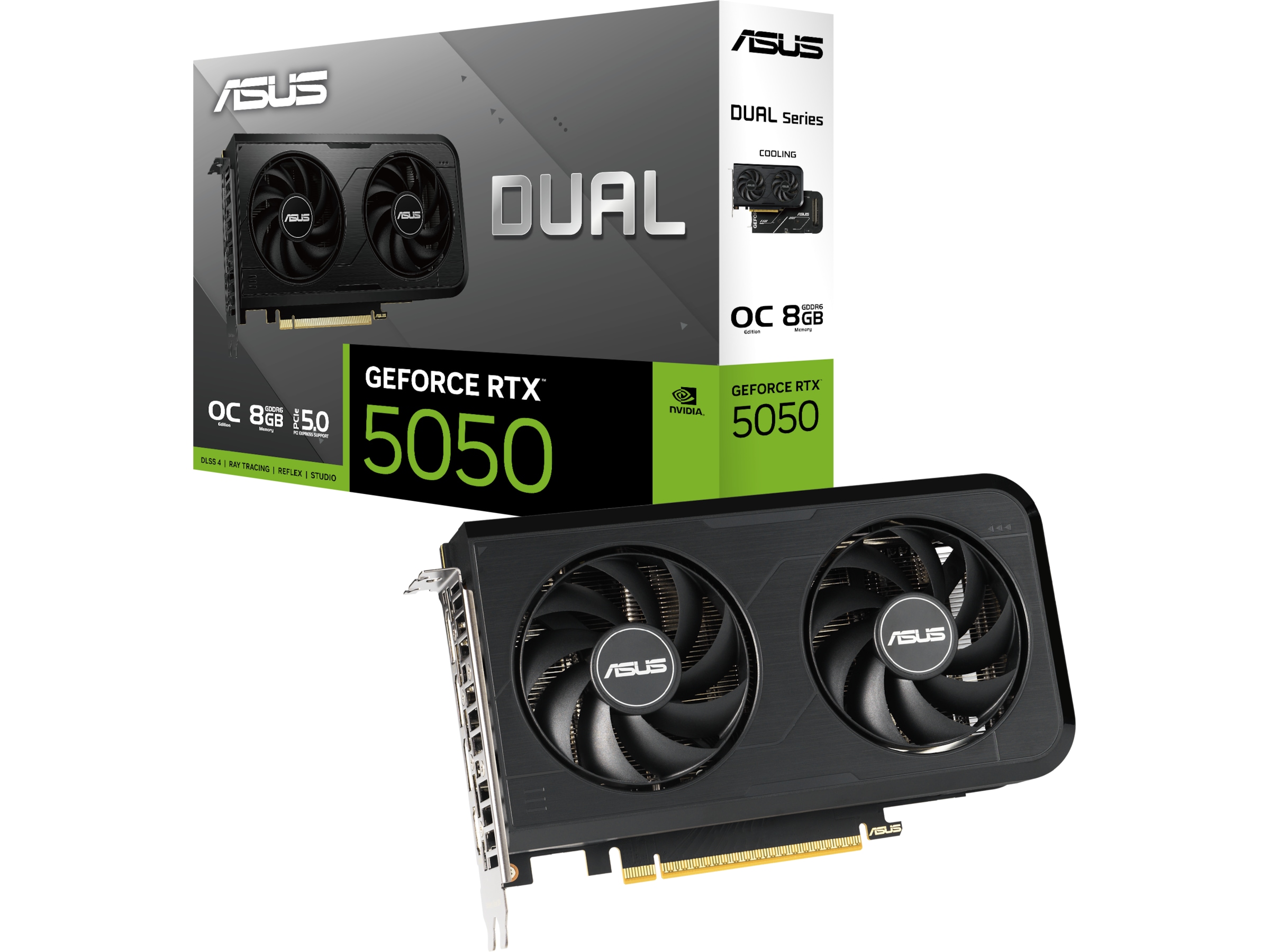 ASUS Dual GeForce RTX™ 5050 8GB GDDR6 OC Edition Grafikkort