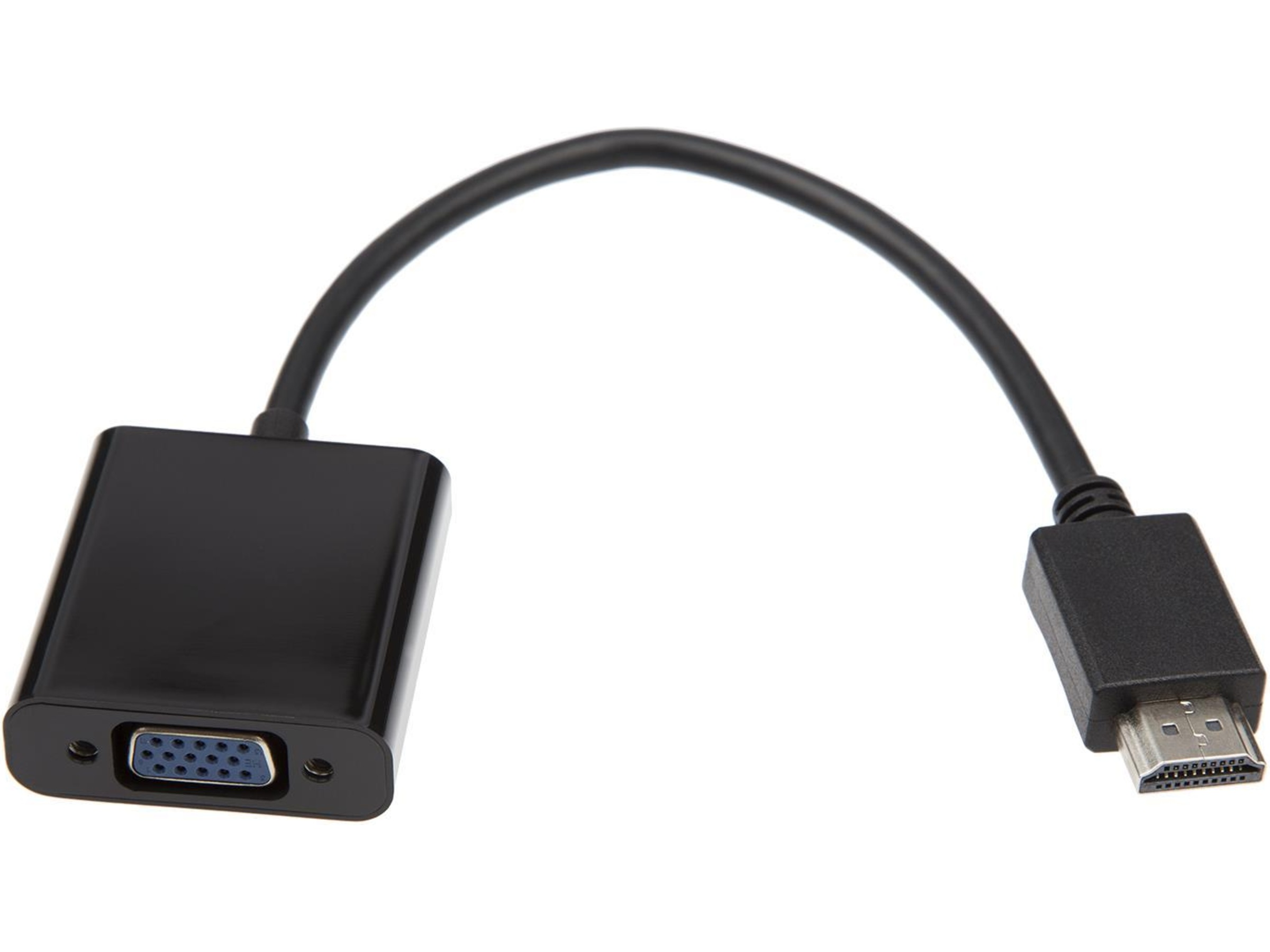 HDMI til VGA adapter 10cm (sort) Kabeladaptere og overgange
