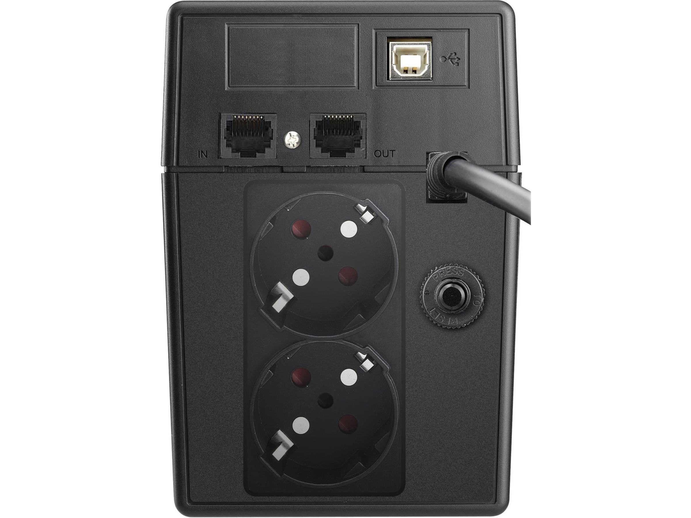 BlueWalker PW UPS VI 800 SW Schuko UPS og UPS-batteri