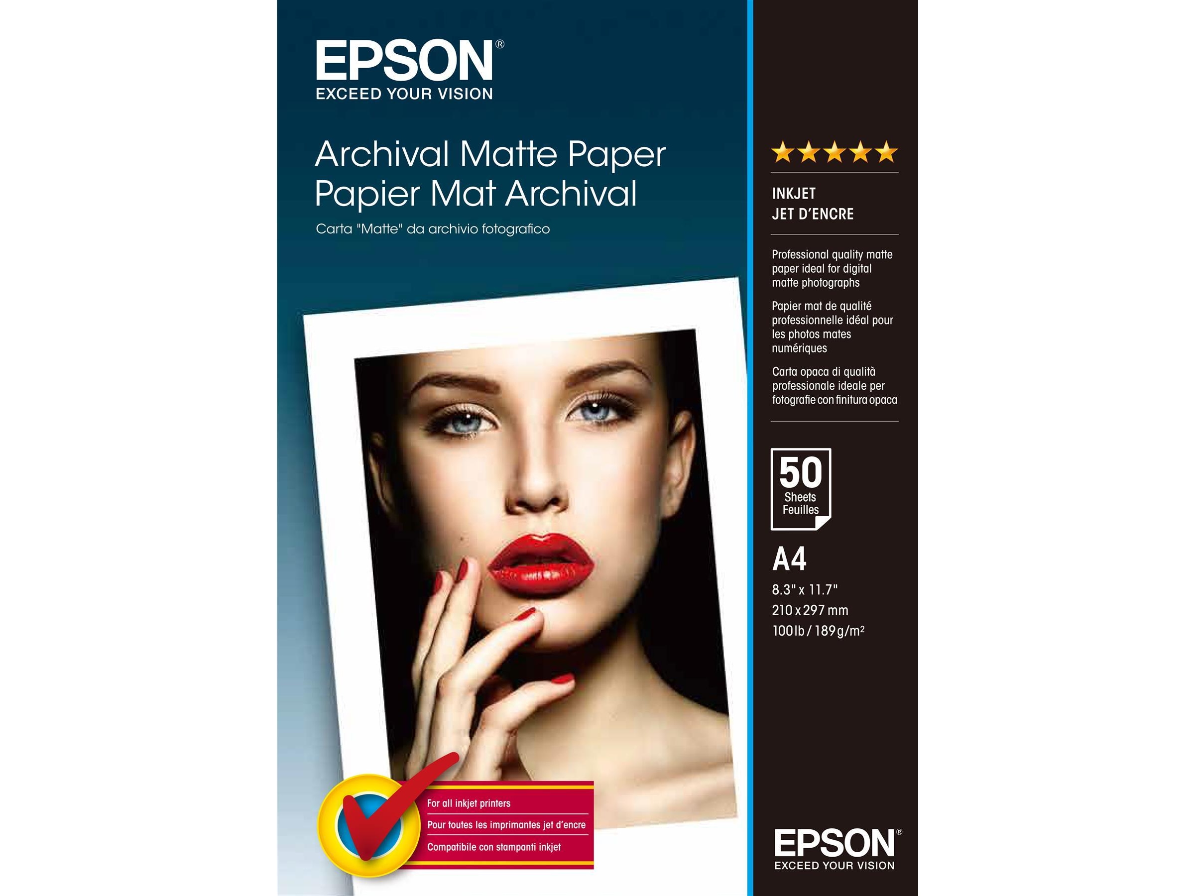 Epson Archival Matte Paper A4 Papir